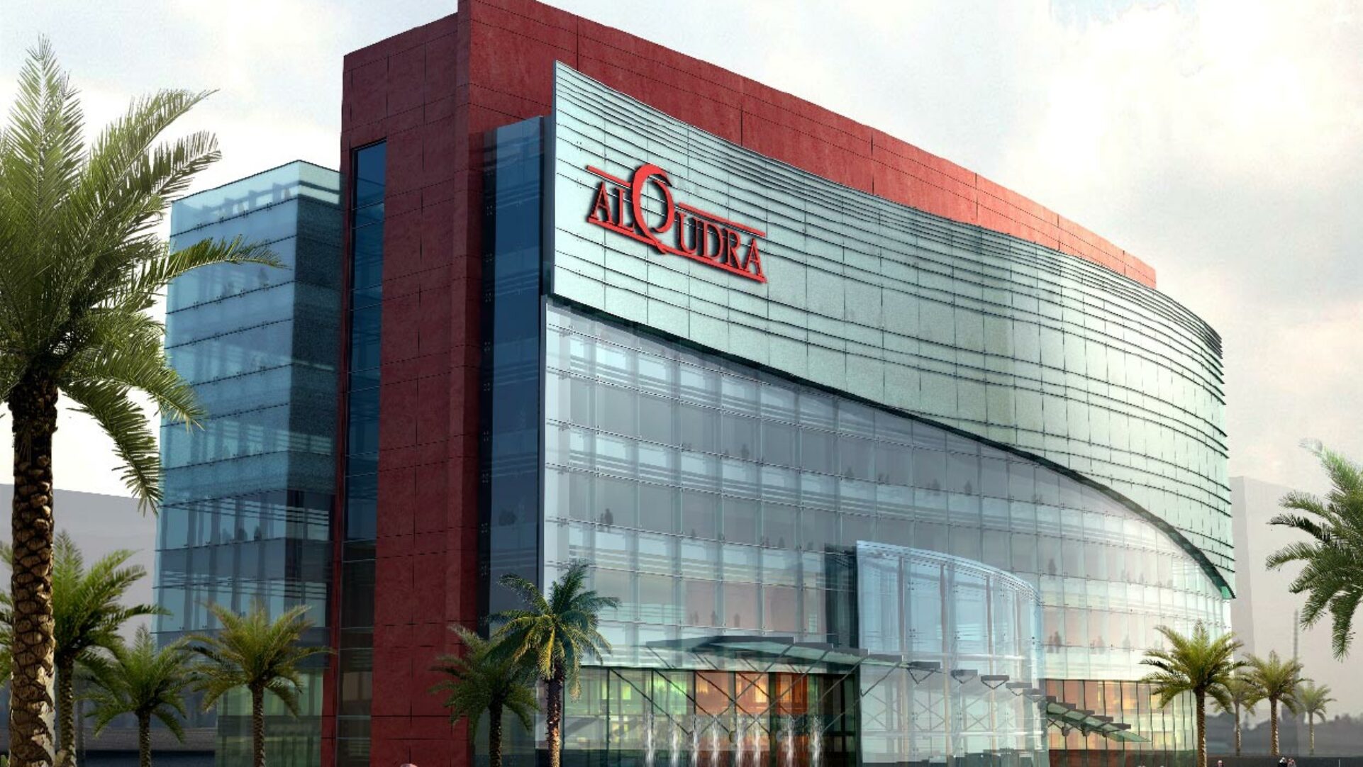 Exterior rendering of the AL Qudra office building.
